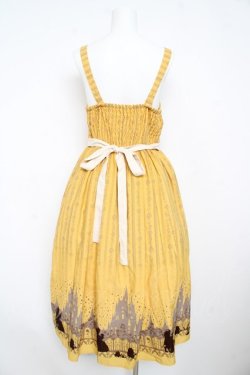 画像2: axes femme / Disney 美女と野獣 クラシックローズロングワンピース M イエロー Y-26-02-13-113-AX-OP-SZ-ZY