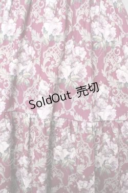 画像4: axes femme / ウォールオーナメント柄ワンピース M ボルドー Y-26-02-13-116-AX-OP-SZ-ZY