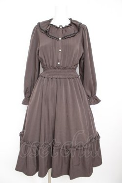 画像1: m petit by misako / ワンピース S 中茶 Y-26-02-13-118-LO-OP-SZ-ZY