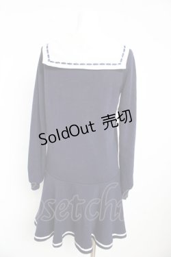 画像2: Secret Honey / 裏起毛セーラーワンピース 2 ネイビー Y-26-02-13-119-CA-OP-SZ-ZY