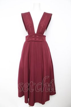 画像1: Amavel / Paisley Chioisジャンパースカート F ワイン Y-26-02-13-122-CA-OP-SZ-ZY