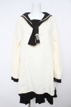 画像1: PUTUMAYO / テイルズオブベルセリアコラボ　ライフィセット・セーラーワンピ  生成り Y-26-02-13-124-PT-OP-SZ-ZY