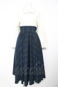 Favorite / 英国チェックのお嬢様上品ワンピース M グリーン Y-26-02-13-126-LO-OP-SZ-ZY