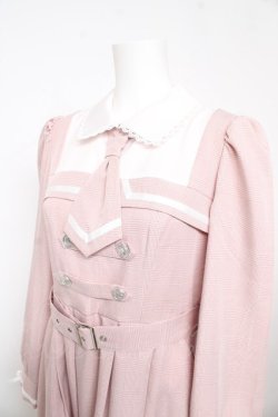 画像3: DearMyLove / 探偵ネクタイワンピース M ピンク Y-26-02-13-129-EL-OP-SZ-ZY