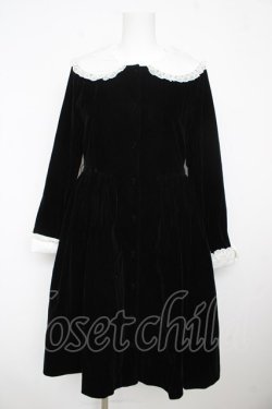 画像1: To Alice / 別珍ワンピース M 黒 Y-26-02-13-133-LO-OP-SZ-ZY