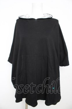 画像1: MINT NeKO / ポールのポンチョパーカー  ブラック Y-26-02-13-134-HN-TO-SZ-ZY