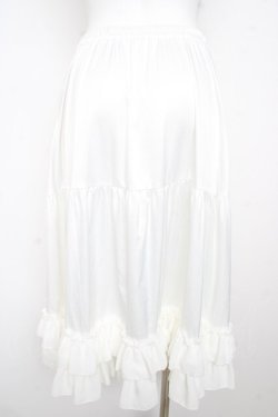 画像2: axes femme kawaii / ミディフリルペチスカート M 白 Y-26-02-13-138-AX-SK-SZ-ZY