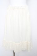 axes femme / 裾レースペチコート M 生成り Y-26-02-13-139-AX-SK-SZ-ZY