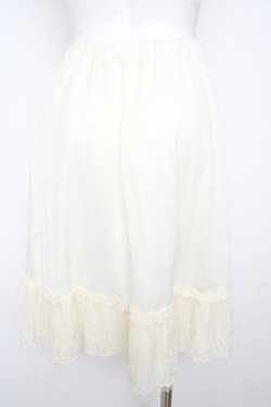 画像2: axes femme / 裾レースペチコート M 生成り Y-26-02-13-139-AX-SK-SZ-ZY