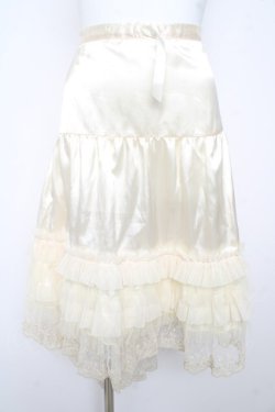 画像1: BABY, THE STARS SHINE BRIGHT / ラメレースフリルペチコート  ゴールド Y-26-02-13-140-BA-SK-SZ-ZY