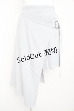 画像1: axes femme POETIQUE / ラップデザインプリーツスカート M グレー Y-26-02-13-141-AX-BL-SZ-ZI