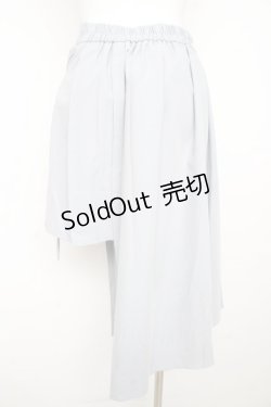 画像2: axes femme POETIQUE / ラップデザインプリーツスカート M グレー Y-26-02-13-141-AX-BL-SZ-ZI