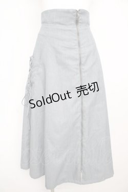 画像1: axes femme / ウエストデザインジップスカート F ブルー Y-26-02-13-142-AX-SK-SZ-ZY