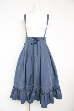 画像1: Amavel / Classical Doll サスペンダーミドルスカート F ブルー Y-26-02-13-144-CA-SK-SZ-ZY