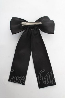 画像2: DearMyLove / キラキラビジューリボンクリップ  黒 Y-26-02-13-018-EL-AC-SZ-ZY