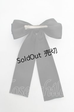 画像2: DearMyLove / キラキラビジューリボンクリップ  黒 Y-26-02-13-018-EL-AC-SZ-ZT636-F004