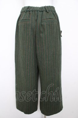 画像2: axes femme / 花レースストライプパンツ M グリーン Y-26-02-13-147-AX-PA-SZ-ZY