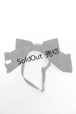 画像2: DearMyLove / キラキラビジューフリルリボン  黒 Y-26-02-13-019-EL-ZA-SZ-ZY