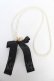 画像2: Maison de FLEUR / ローズグログランリボンパールチェーン F ブラック Y-26-02-13-020-LO-ZA-SZ-ZY (2)