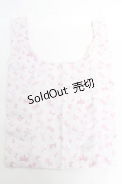 画像2: Maison de FLEUR / リボンプリントエコバッグ F ピンク Y-26-02-13-021-LO-BG-SZ-ZY