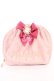 画像1: Maison de FLEUR / ロココラウンドタックポーチ F ダークピンク Y-26-02-13-023-LO-ZA-SZ-ZY (1)