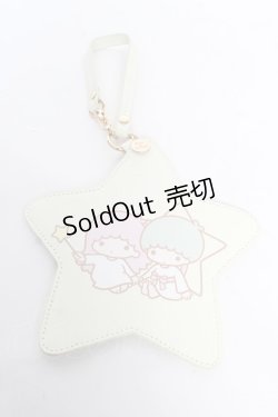 画像1: Maison de FLEUR / Little Twin Stars お星さまパスケース F イエロー Y-26-02-13-024-LO-ZA-SZ-ZY