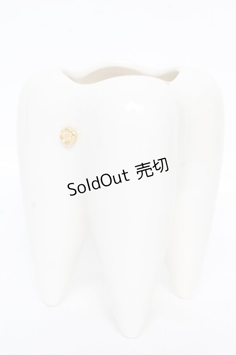 画像1: Q-pot. / TOOTH型　歯ブラシスタンド  ホワイト Y-26-02-13-026-QP-ZA-SZ-ZY (1)