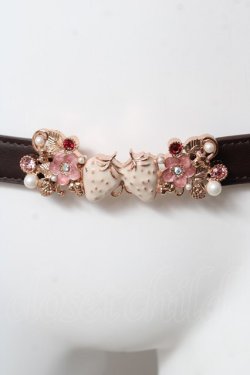 画像1: axes femme / スウィートベリー細ゴムベルト  ピンク Y-26-02-13-027-AX-ZA-SZ-ZY