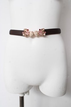 画像2: axes femme / スウィートベリー細ゴムベルト  ピンク Y-26-02-13-027-AX-ZA-SZ-ZY