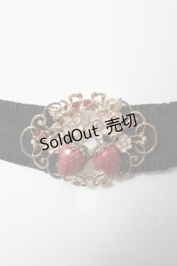 画像1: axes femme / いちごモチーフゴムベルト  赤 Y-26-02-13-028-AX-ZA-SZ-ZY