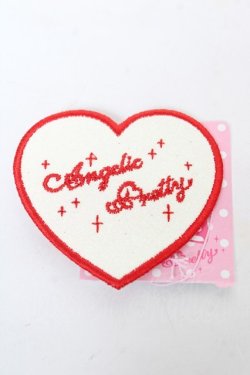画像1: Angelic Pretty / Love Heart　gritter クリップ  ホワイト×レッド Y-26-02-13-030-AP-AC-SZ-ZY