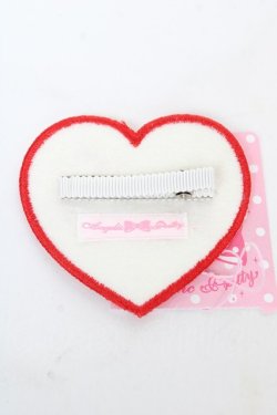 画像2: Angelic Pretty / Love Heart　gritter クリップ  ホワイト×レッド Y-26-02-13-030-AP-AC-SZ-ZY
