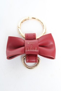 画像1: Maison de FLEUR / リボンキーリング F レッド Y-26-02-13-004-LO-ZA-SZ-ZY