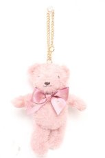 画像1: Maison de FLEUR / ローズくまチャーム F ピンク Y-26-02-13-040-LO-ZA-SZ-ZT639-F001 (1)