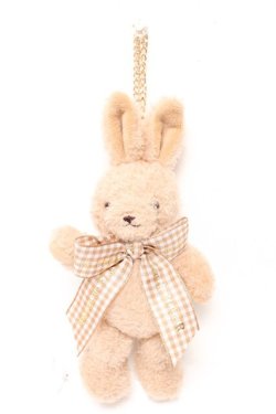 画像1: Maison de FLEUR / 阪急西宮ガーデンズ限定ラビットチャーム F ベージュ Y-26-02-13-042-LO-BG-SZ-ZY