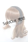 m petit by misako / レースリボンカチューシャ  中黒 Y-26-02-13-049-LO-AC-SZ-ZY
