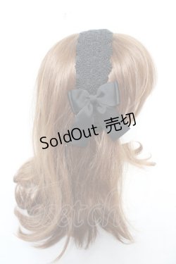 画像3: m petit by misako / レースリボンカチューシャ  中黒 Y-26-02-13-049-LO-AC-SZ-ZY