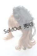 axes femme / リボンフリルミニハット  黒 Y-26-02-13-052-AX-AC-SZ-ZY