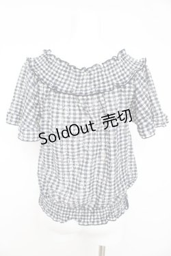 画像2: axes femme / レースシャーリングプルオーバー M クロ×シロ Y-26-02-15-049-AX-TO-IG-ZY