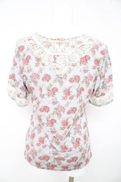 画像2: axes femme / 花柄インナープルオーバー M グレー Y-26-02-15-052-AX-TO-IG-ZY