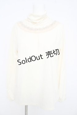 画像1: axes femme / ハシゴレース使いタートル Ｌ 生成り Y-26-02-15-006-AX-TO-IG-ZI