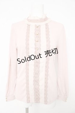 画像1: axes femme / プチスタンドブラウス風インナー M ピンク Y-26-02-15-056-AX-TO-IG-ZY