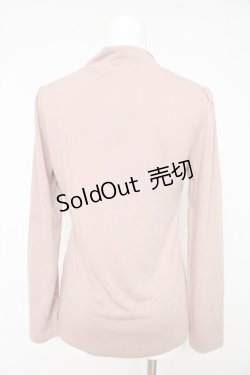 画像2: axes femme / ハイネックレースフリル切替プルオーバー M ピンク Y-26-02-15-058-AX-TO-IG-ZY