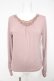 画像1: axes femme / パールビーズインナーカットソー M ピンク Y-26-02-15-059-AX-TO-IG-ZY (1)