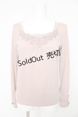 画像1: axes femme / 袖先ガーデンインナー M ピンク Y-26-02-15-060-AX-TO-IG-ZY