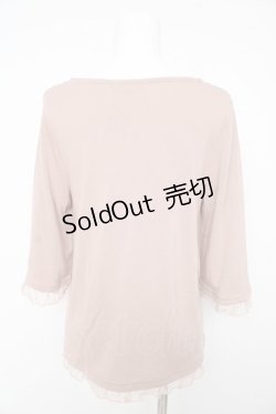 画像2: axes femme / レ-スアップカットソー Ｍ ピンク Y-26-02-15-063-AX-TO-IG-ZY