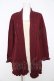 画像1: axes femme / カーディガン風レイヤードトップス M ワイン×アイボリー Y-26-02-15-068-AX-TO-IG-ZY (1)