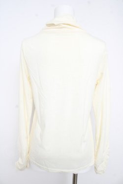 画像2: axes femme / ストーン配色ハイネックカットソー M オフシロ Y-26-02-15-007-AX-TO-IG-ZY