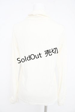 画像2: axes femme / ストーン配色ハイネックカットソー M オフシロ Y-26-02-15-007-AX-TO-IG-ZI