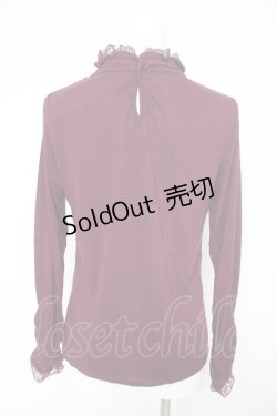 画像2: axes femme / 薔薇コサージュ付きタートル M パープル Y-26-02-15-070-AX-TO-IG-ZS